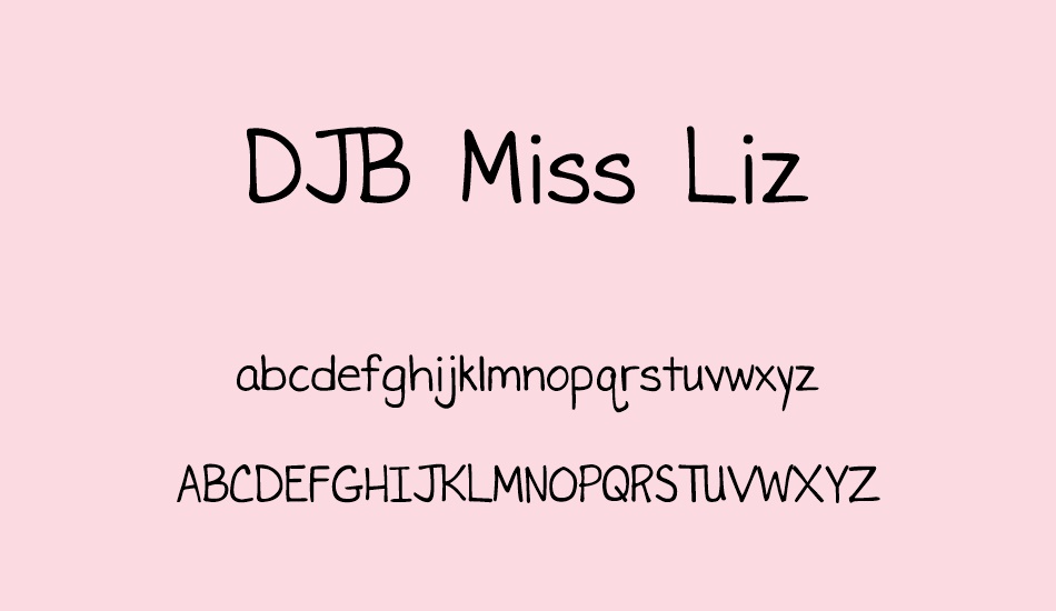 djb-miss-liz font