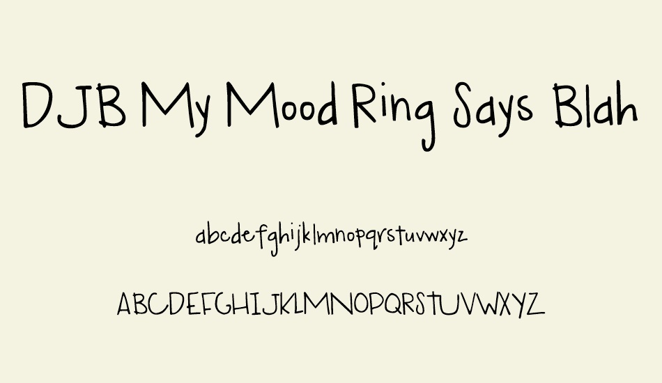 djb-my-mood-ring-says-blah font