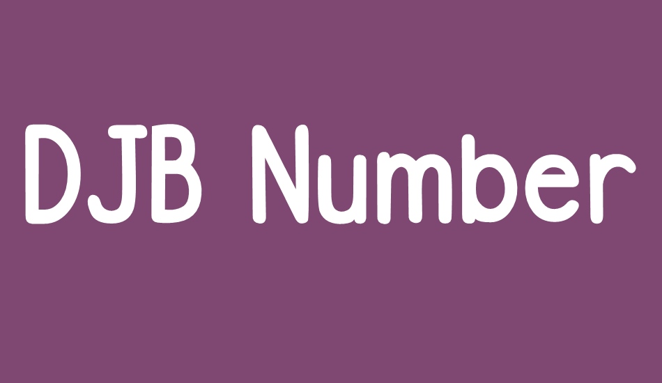 djb-number-2-pencil-bold font big