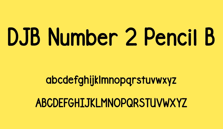 djb-number-2-pencil-bold font