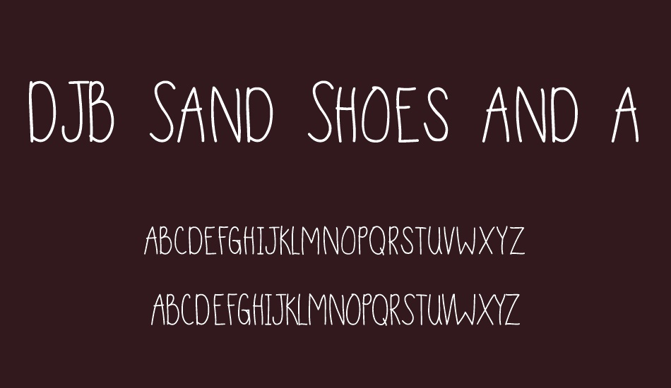djb-sand-shoes-and-a-fez font