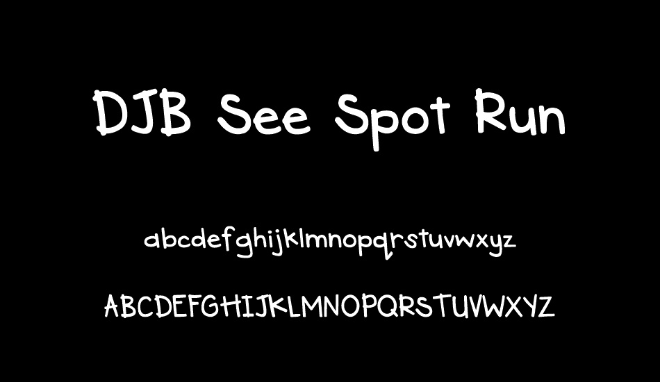 djb-see-spot-run font