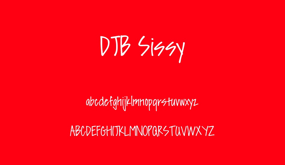 djb-sissy font