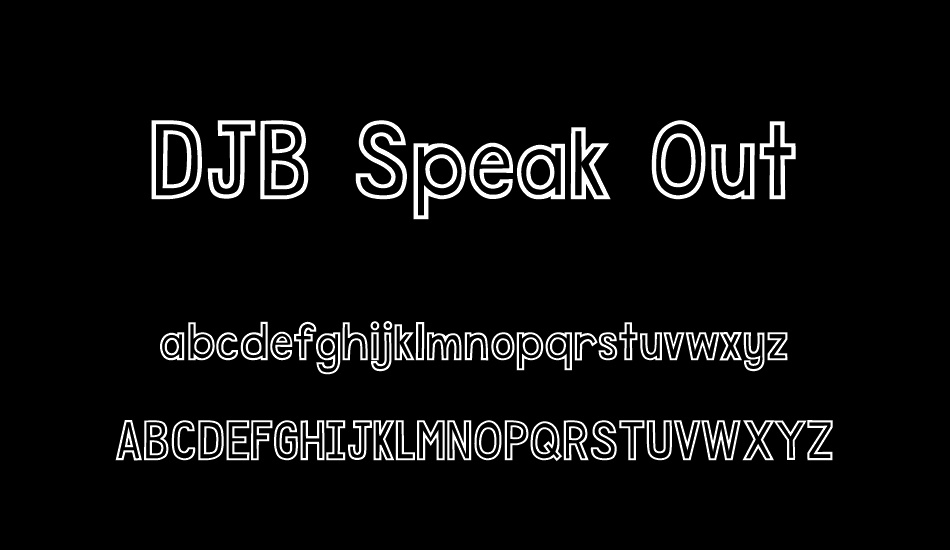 djb-speak-out font