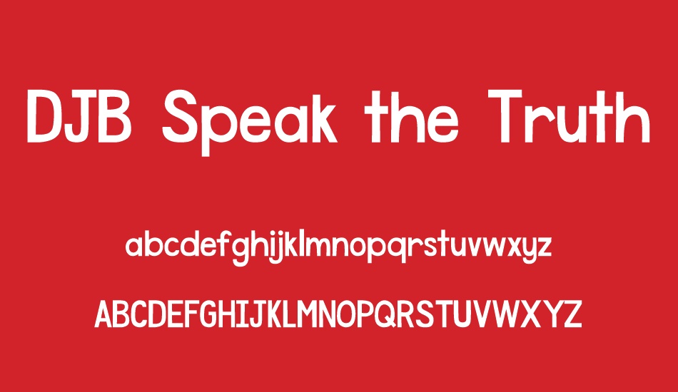 djb-speak-the-truth font