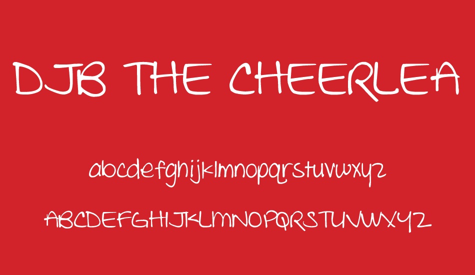 djb-the-cheerleader font