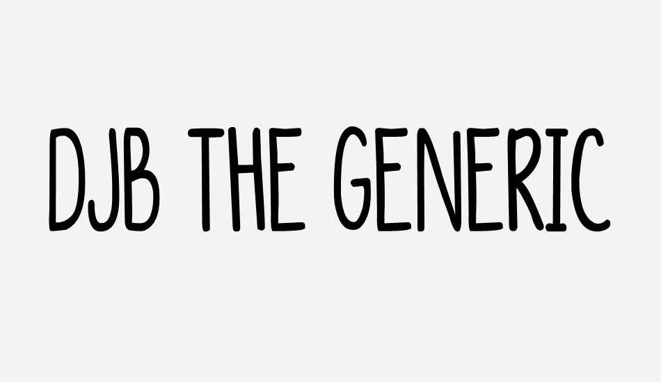 djb-the-generic font big