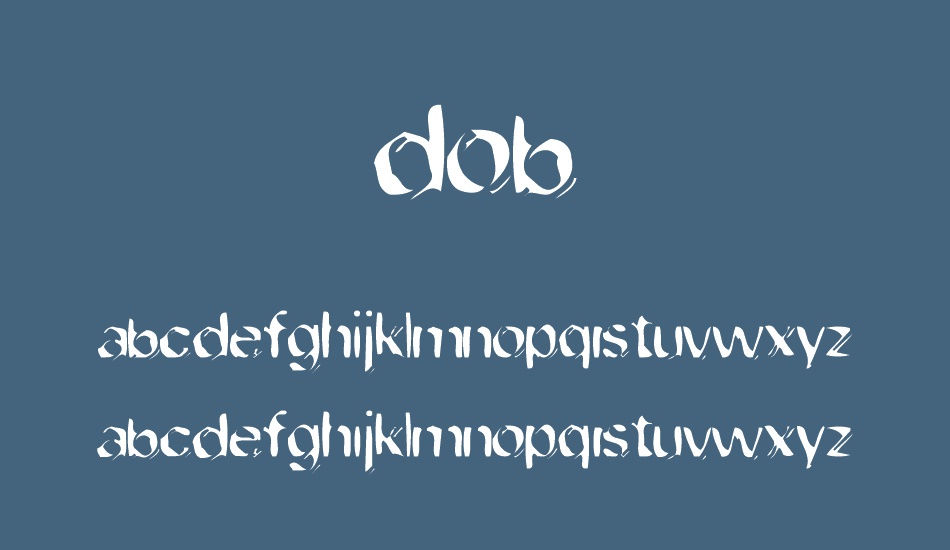 dob font