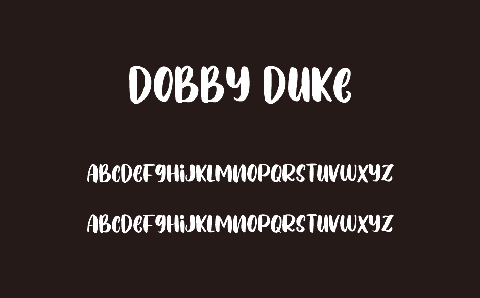 Dobby Duke font