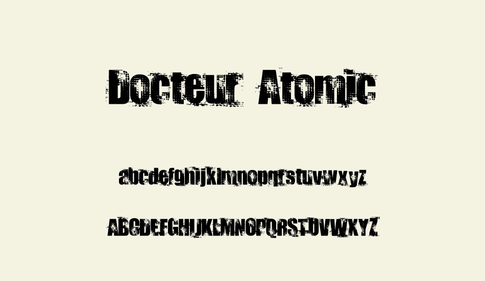 docteur-atomic font