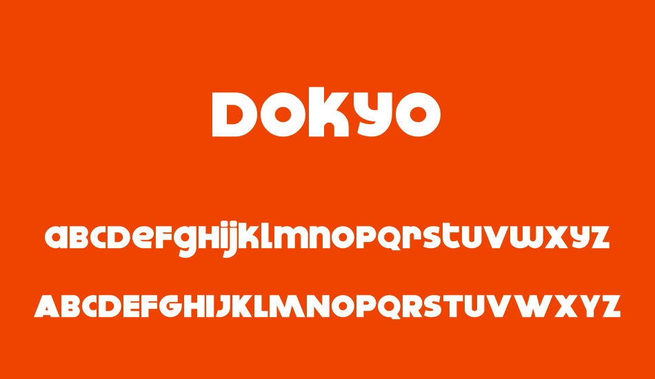 dokyo font