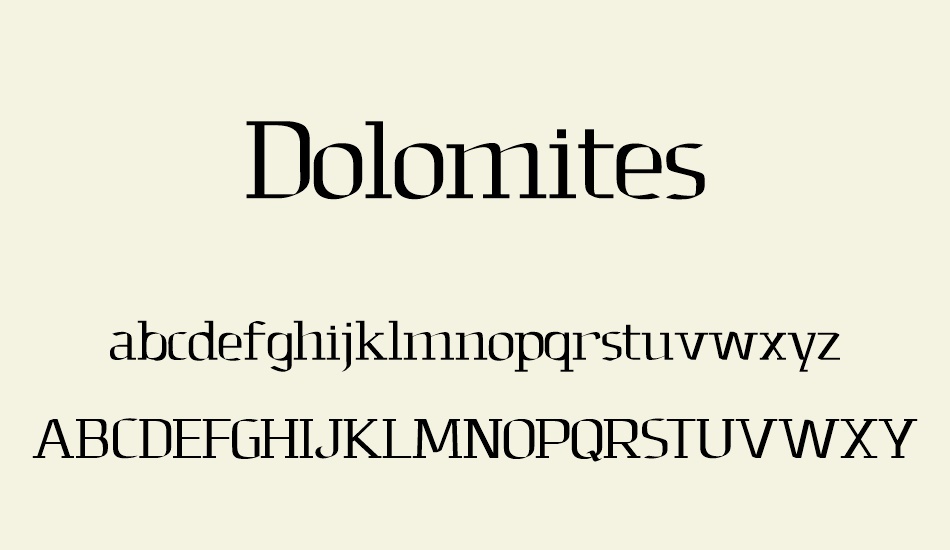 dolomites font