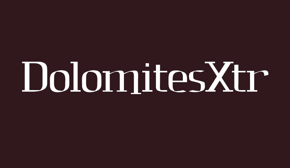 dolomitesxtra font big