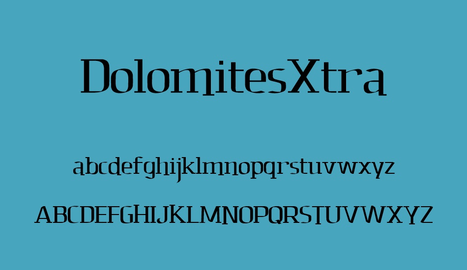 dolomitesxtra font