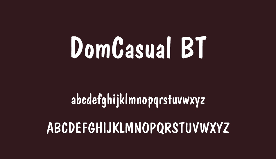 domcasual-bt font