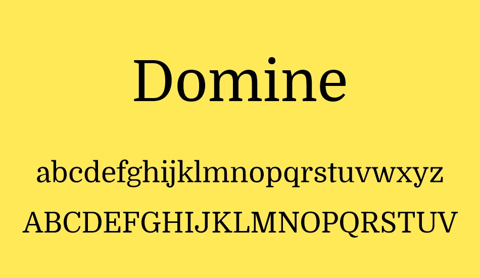 domine font