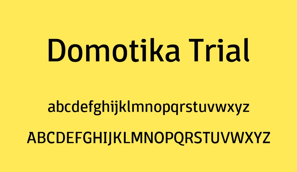 domotika-trial font