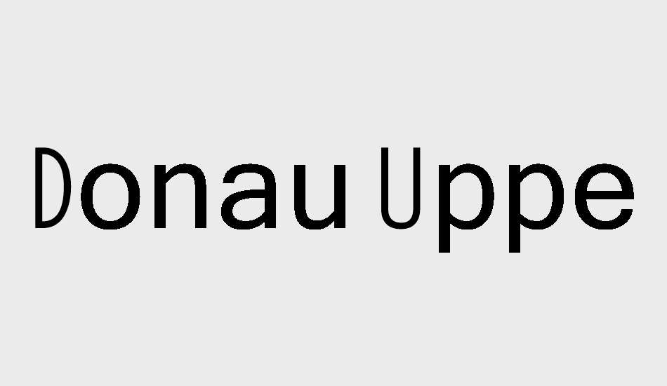 donau-uppercase-neue font big