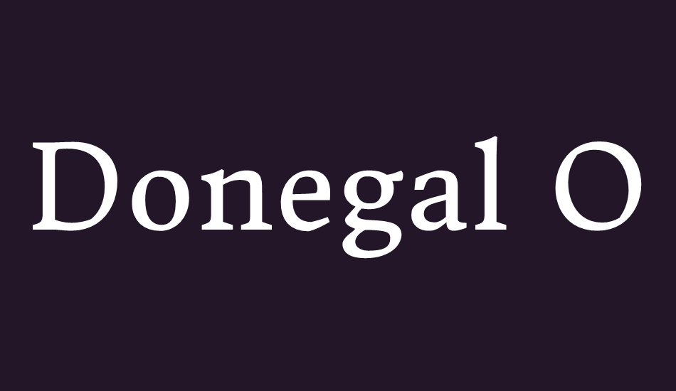 donegal-one font big