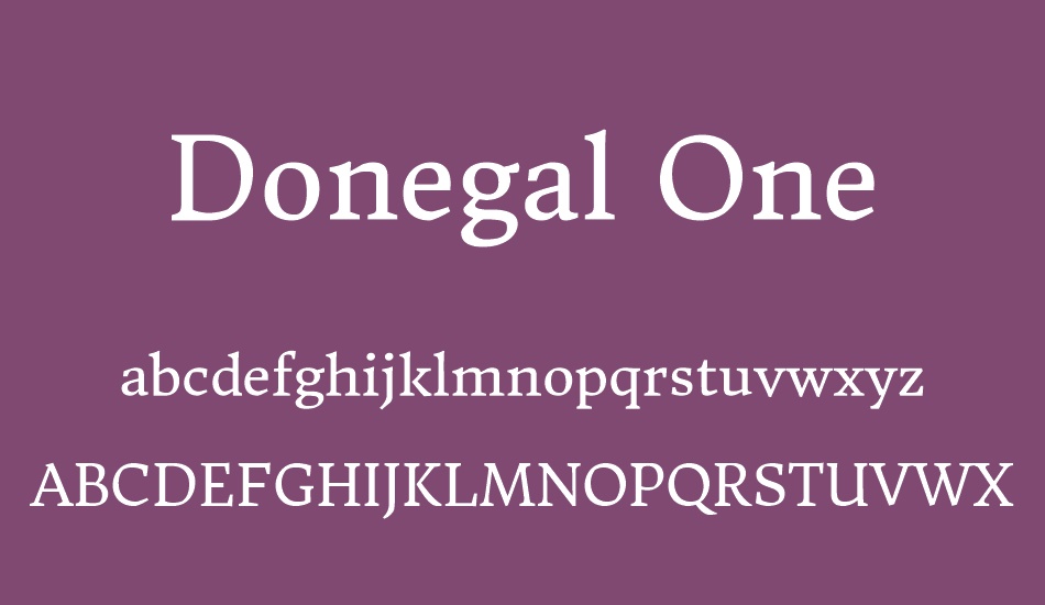 donegal-one font