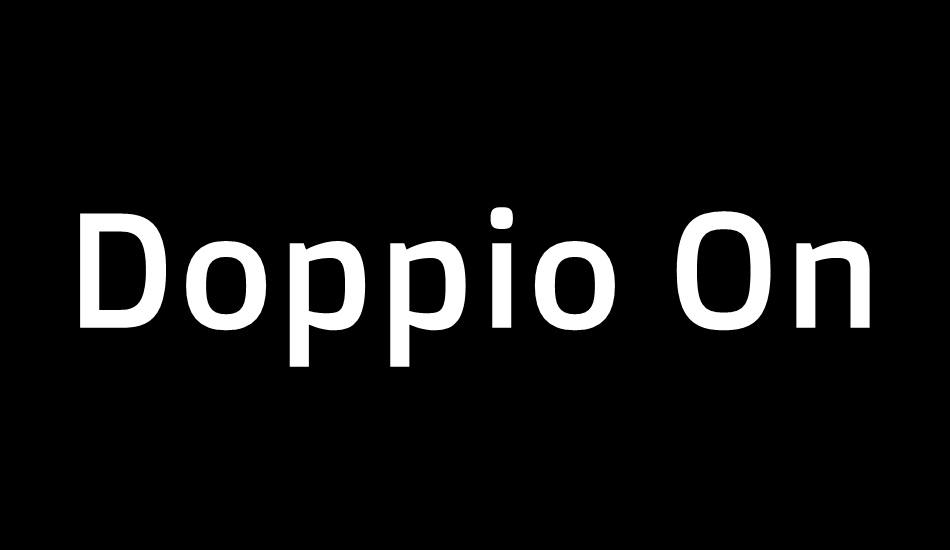 doppio-one font big