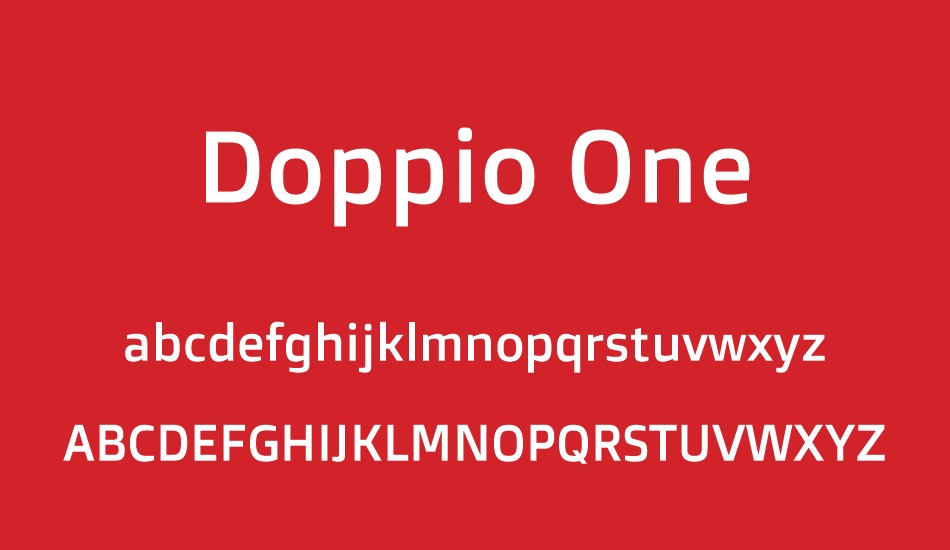 doppio-one font