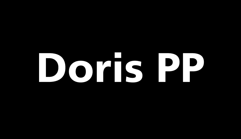 doris-pp font big