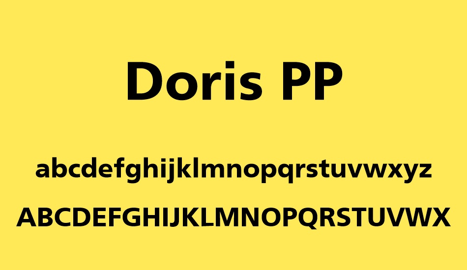 doris-pp font