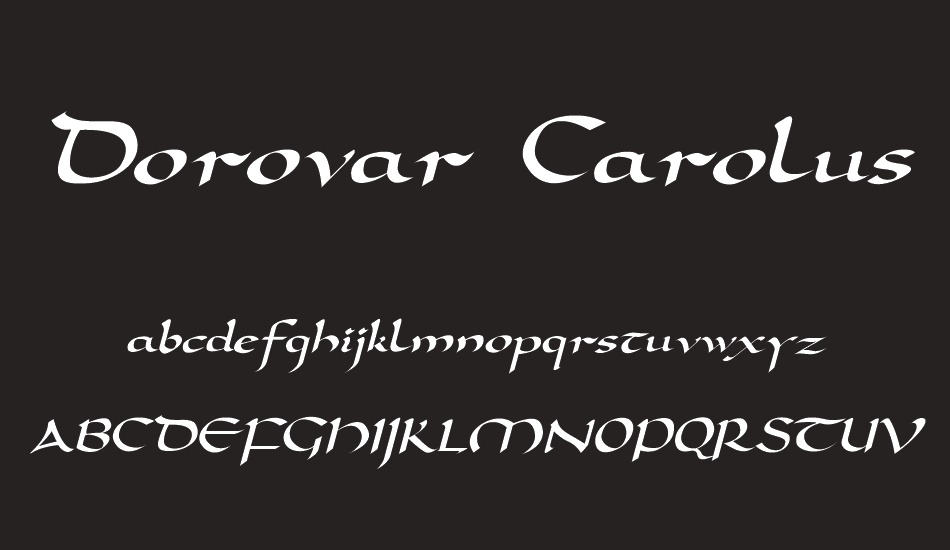 dorovar-carolus font