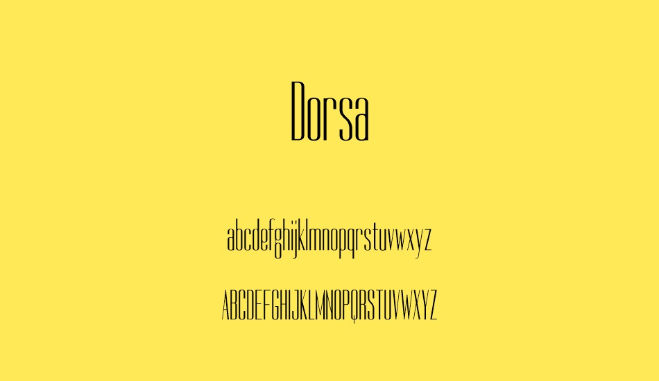 dorsa font