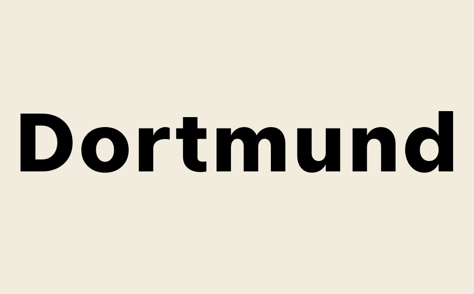 Dortmund font big