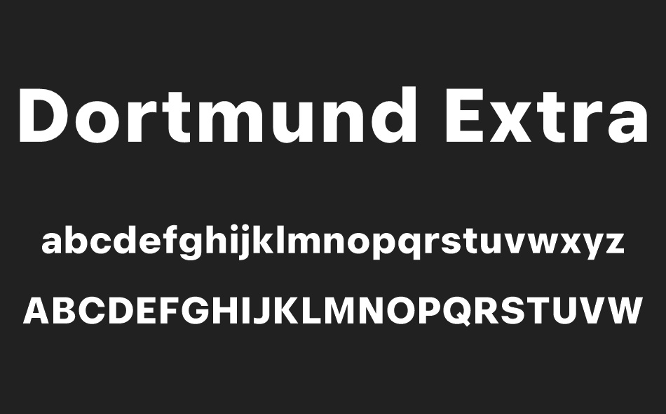 Dortmund font