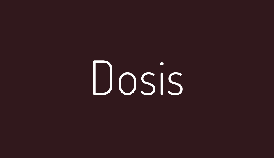 dosis font big