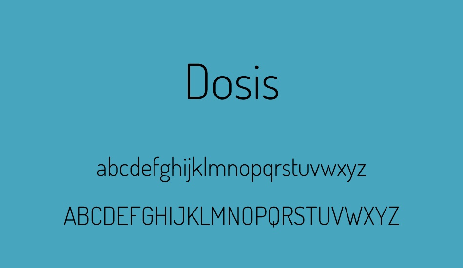 dosis font