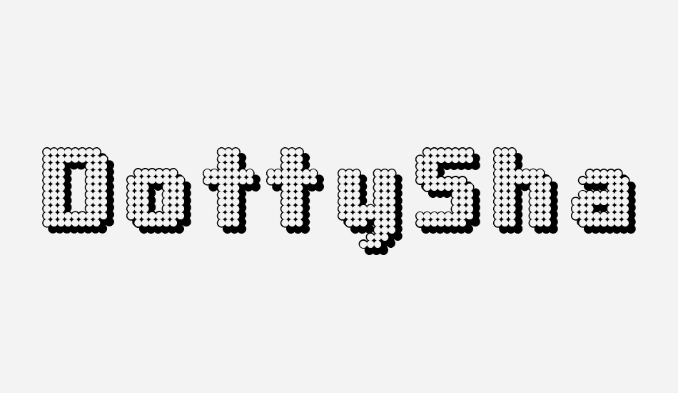 dottyshadow font big