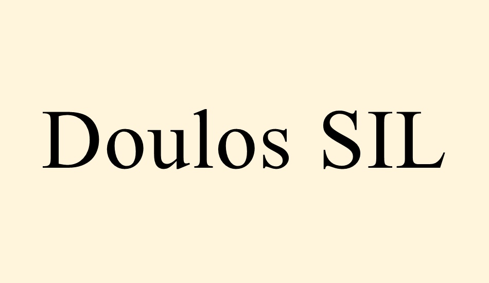 doulos-sıl font big