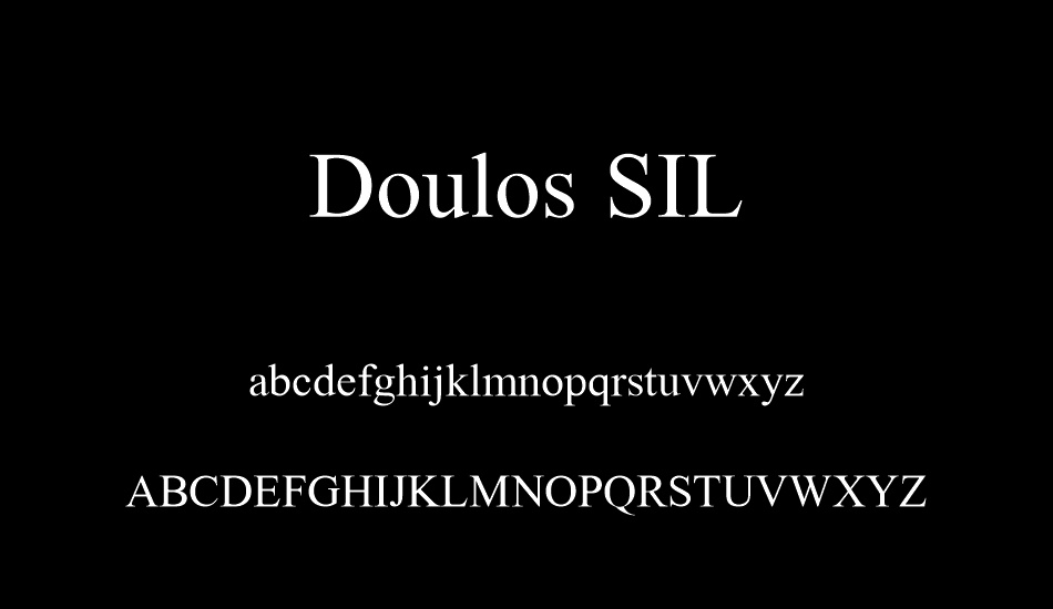 doulos-sıl font