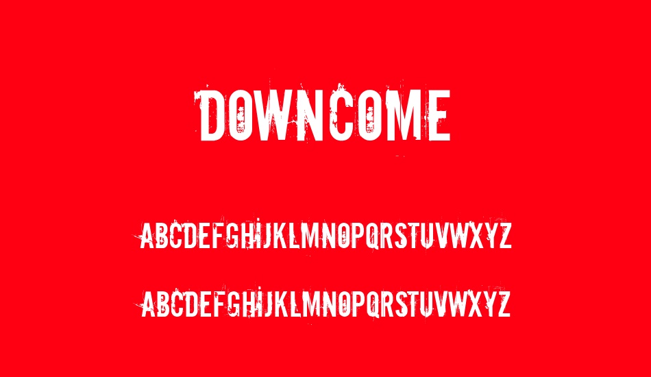 downcome font