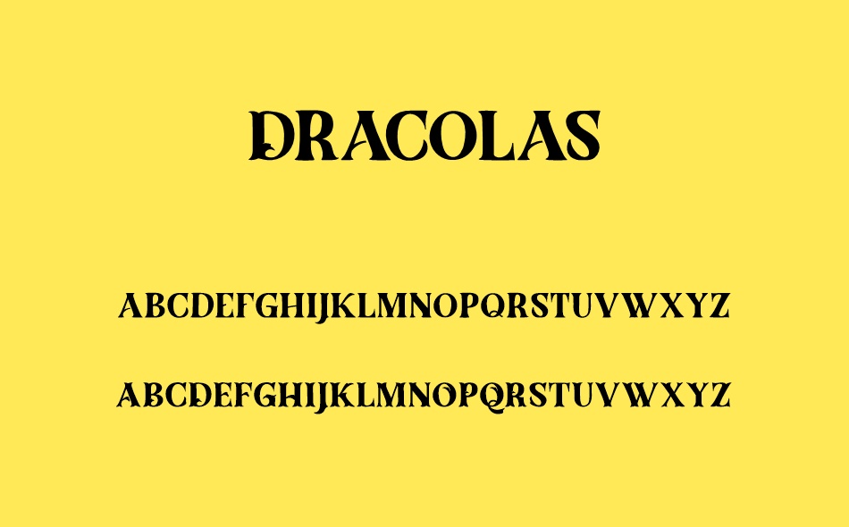Dracolas font