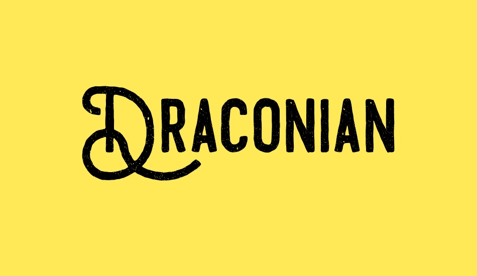 draconian font big