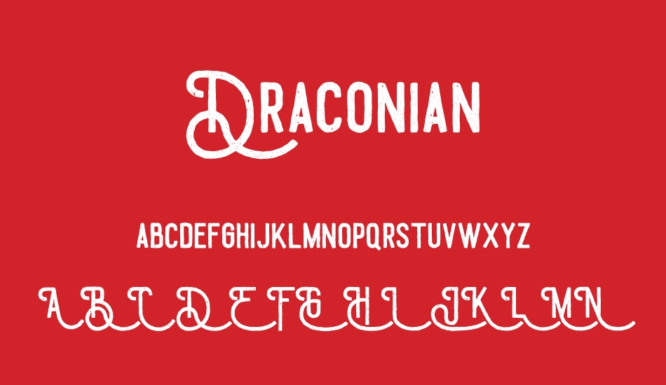 draconian font