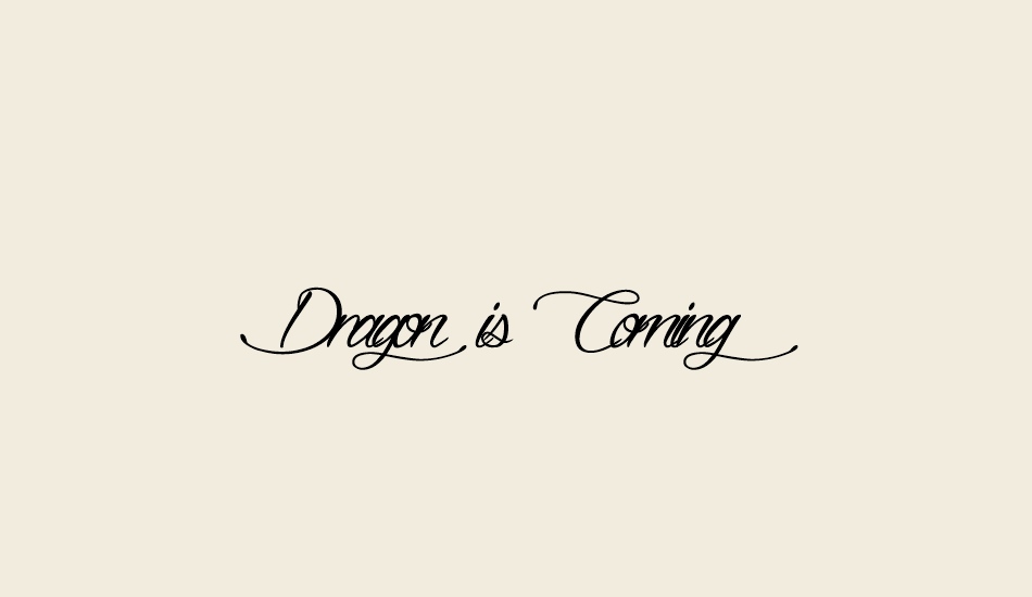 dragon-is-coming font big