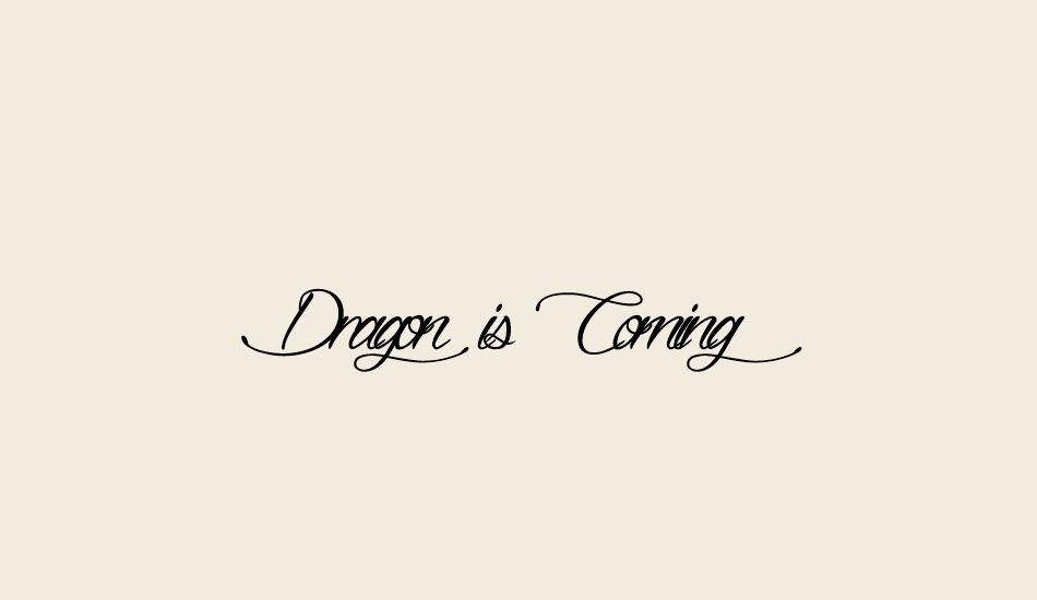 dragon-is-coming font big