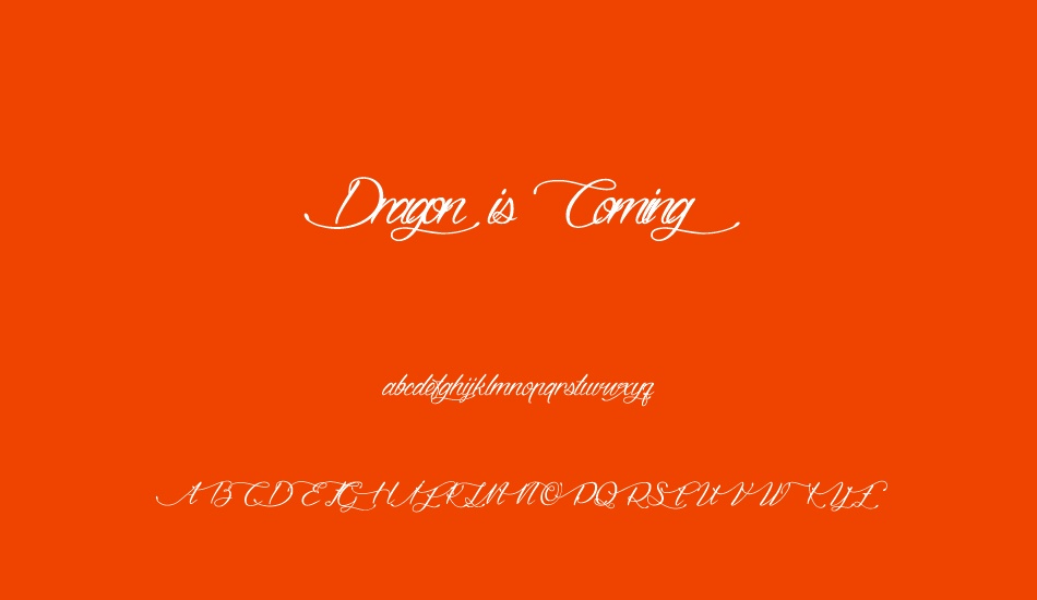 dragon-is-coming font