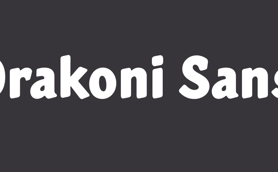 Drakoni Sans font big