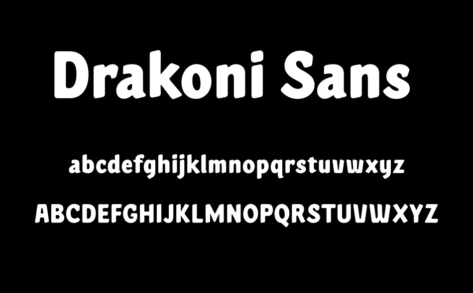 Drakoni Sans font