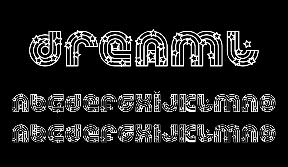 dreamland-stars font