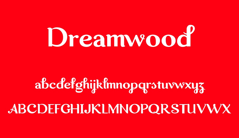 dreamwood-demo font
