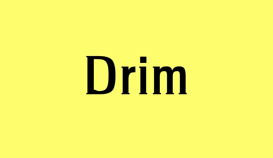 drim font big