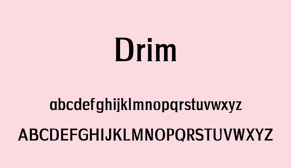 drim font